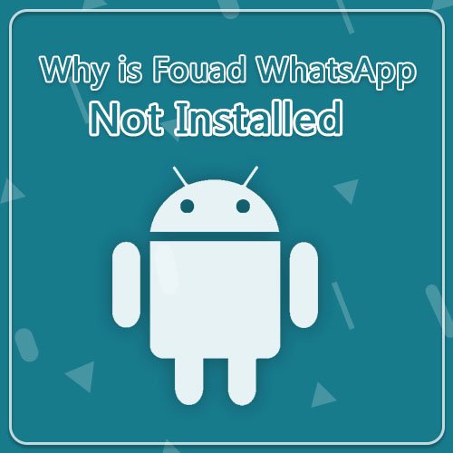 Why is Fouad WhatsApp APK not installed?